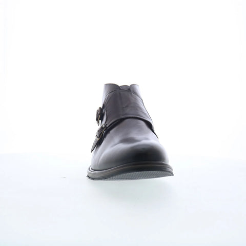 Johnston & Murphy 20-7944 Mens Brown Leather Hook & Loop Casual Dress Boots