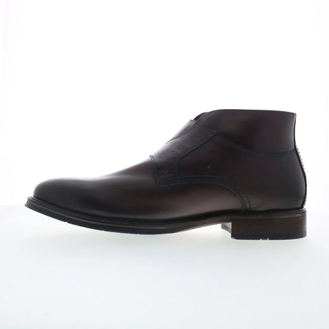 Johnston & Murphy 20-7944 Mens Brown Leather Hook & Loop Casual Dress Boots
