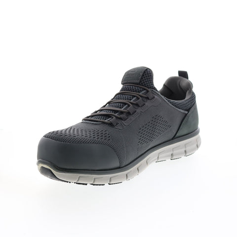 Skechers Synergy Omat Alloy Toe 200013 Mens Gray Canvas Work & Safety Shoes