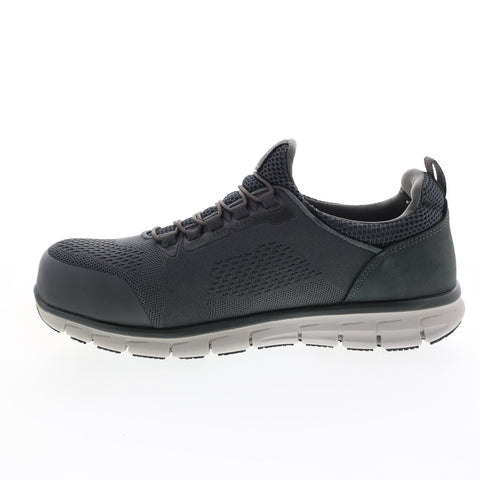 Skechers Synergy Omat Alloy Toe 200013 Mens Gray Canvas Work & Safety Shoes