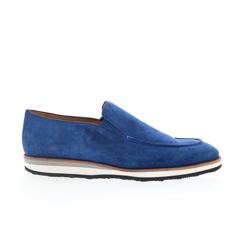 Mezlan 20002 Mens Blue Suede Slip On Loafers & Slip Ons Casual Shoes