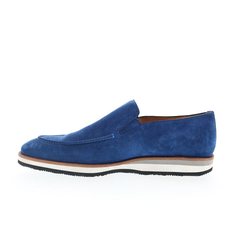 Mezlan 20002 Mens Blue Suede Slip On Loafers & Slip Ons Casual Shoes