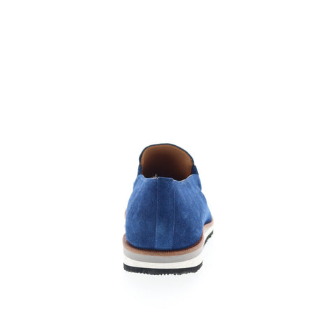 Mezlan 20002 Mens Blue Suede Slip On Loafers & Slip Ons Casual Shoes