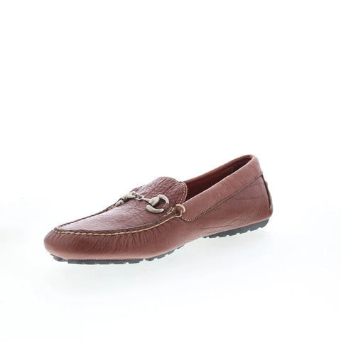 T.B. Phelps 2001-30 Mens Brown Leather Loafers & Slip Ons Casual Shoes