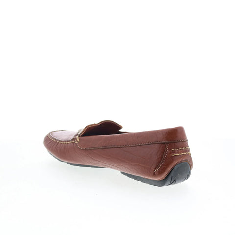 T.B. Phelps 2001-30 Mens Brown Leather Loafers & Slip Ons Casual Shoes