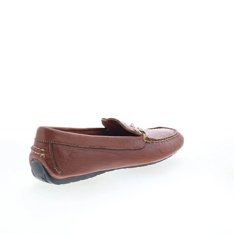 T.B. Phelps 2001-30 Mens Brown Leather Loafers & Slip Ons Casual Shoes