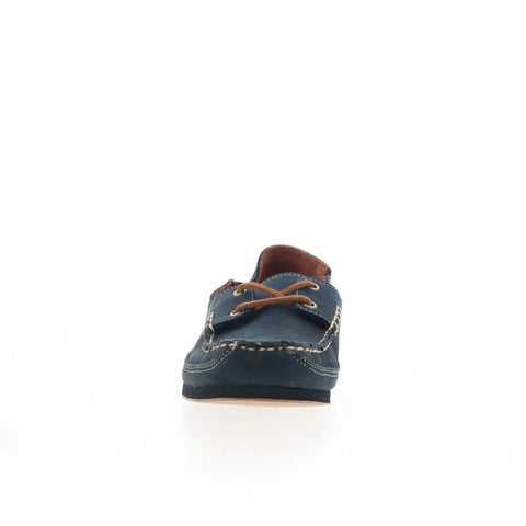 T.B. Phelps 2003-50 Mens Blue Nubuck Lace Up Loafers & Slip Ons Boat Shoes