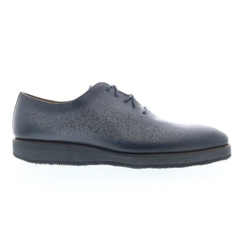 Mezlan Patina Oxford 20034 Mens Gray Oxfords & Lace Ups Plain Toe Shoes