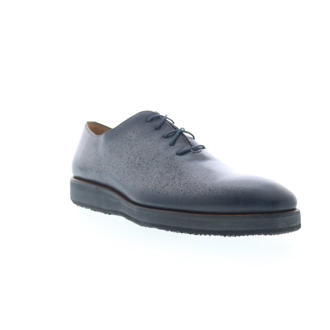 Mezlan Patina Oxford 20034 Mens Gray Oxfords & Lace Ups Plain Toe Shoes