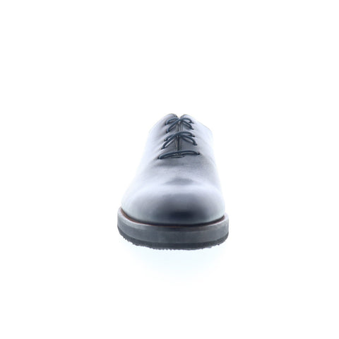 Mezlan Patina Oxford 20034 Mens Gray Oxfords & Lace Ups Plain Toe Shoes
