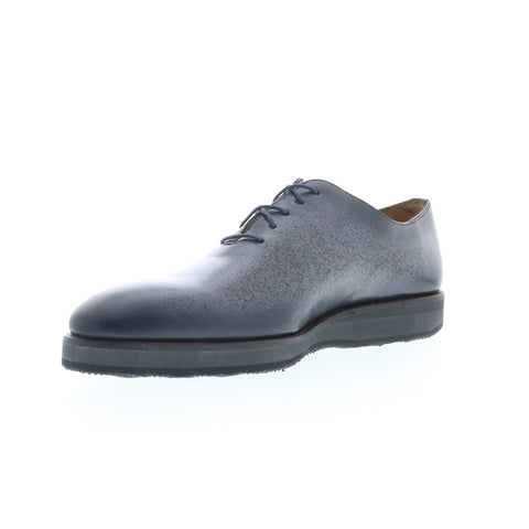 Mezlan Patina Oxford 20034 Mens Gray Oxfords & Lace Ups Plain Toe Shoes