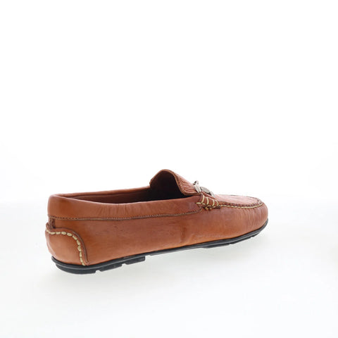 T.B. Phelps 2004-35 Mens Brown Leather Loafers & Slip Ons Casual Shoes