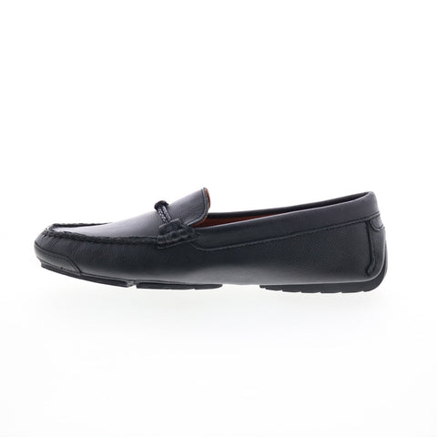 T.B. Phelps Kiawah Tumbled Calf Driver Mens Black Loafers Casual Shoes