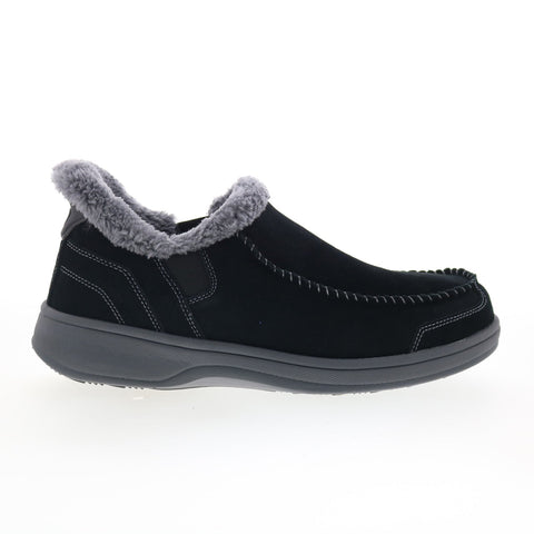 Orthofeet Vito Slip in 20101 Mens Black Casual Loafers & Slip Ons Shoes