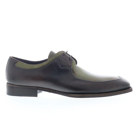 Mezlan Patina Two-Toned Oxford 20126 Mens Green Leather Oxfords Casual Shoes