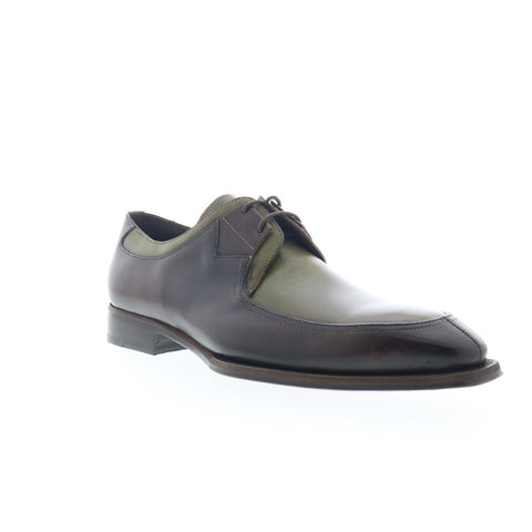 Mezlan Patina Two-Toned Oxford 20126 Mens Green Leather Oxfords Casual Shoes