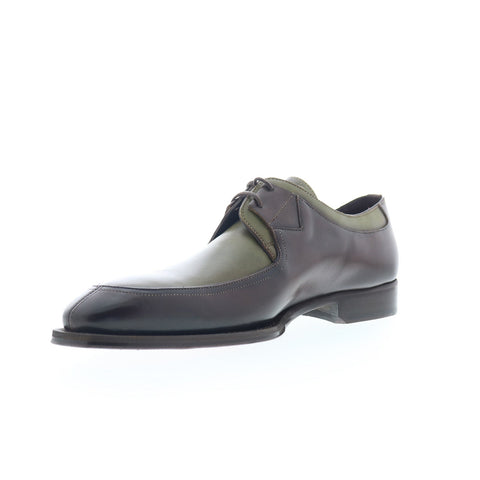 Mezlan Patina Two-Toned Oxford 20126 Mens Green Leather Oxfords Casual Shoes