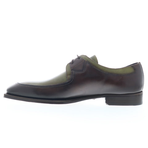 Mezlan Patina Two-Toned Oxford 20126 Mens Green Leather Oxfords Casual Shoes