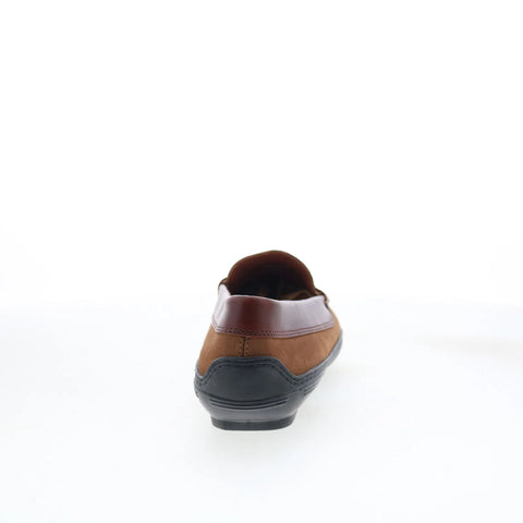 T.B. Phelps 2020-42 Mens Brown Nubuck Loafers & Slip Ons Penny Shoes