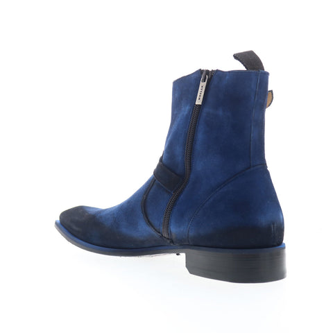 Mezlan 20200 Mens Blue Suede Zipper Casual Dress Boots