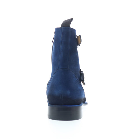 Mezlan 20200 Mens Blue Suede Zipper Casual Dress Boots
