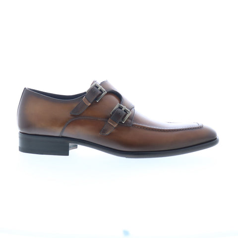 Mezlan Double Monk Strap 20204 Mens Brown Loafers & Slip Ons Casual Shoes