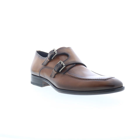 Mezlan Double Monk Strap 20204 Mens Brown Loafers & Slip Ons Casual Shoes
