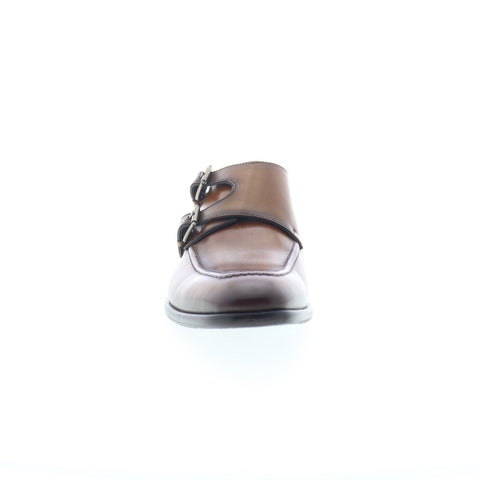 Mezlan Double Monk Strap 20204 Mens Brown Loafers & Slip Ons Casual Shoes