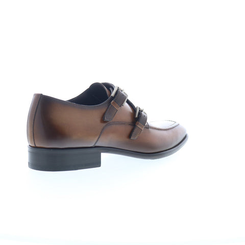 Mezlan Double Monk Strap 20204 Mens Brown Loafers & Slip Ons Casual Shoes