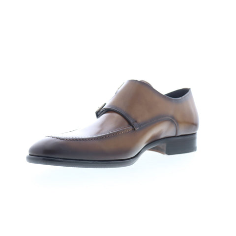 Mezlan Leather Double Monk Strap 20204 Mens Brown Leather Loafers Casual Shoes