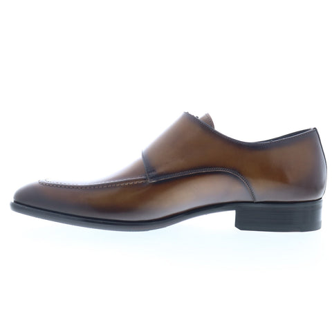 Mezlan Leather Double Monk Strap 20204 Mens Brown Leather Loafers Casual Shoes