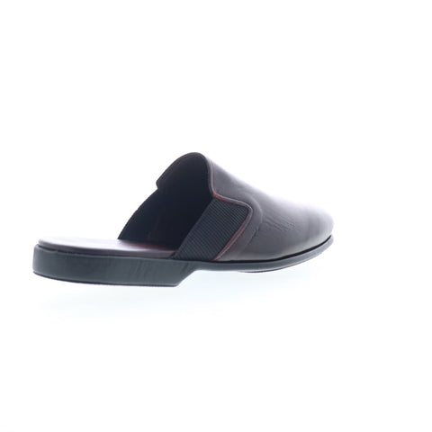 Mezlan 20251 Mens Burgundy Leather Slip On Mules Slippers Shoes