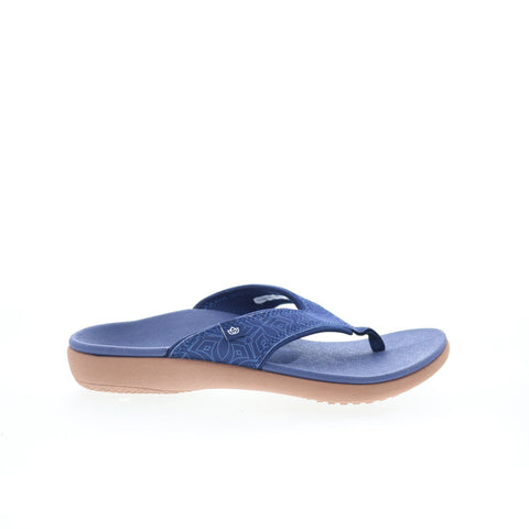 Spenco Yumi Boheme 2027305 Womens Blue Synthetic Flip-Flops Sandals Shoes