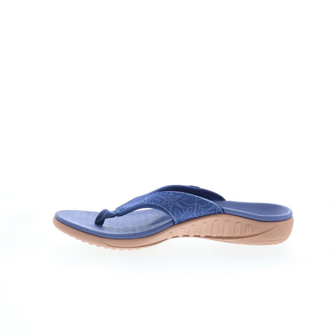 Spenco Yumi Boheme 2027305 Womens Blue Synthetic Flip-Flops Sandals Shoes