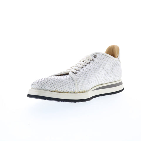 Mezlan Derby CalfSkin Leather Sport 20301 Mens White Lifestyle Sneakers Shoes
