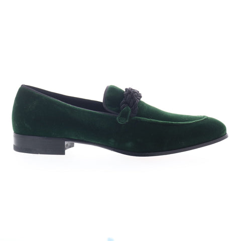 Mezlan Paloi 20311 Mens Green Canvas Loafers & Slip Ons Casual Shoes