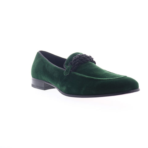 Mezlan Paloi 20311 Mens Green Canvas Loafers & Slip Ons Casual Shoes