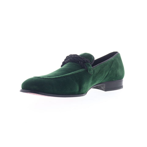Mezlan Paloi 20311 Mens Green Canvas Loafers & Slip Ons Casual Shoes