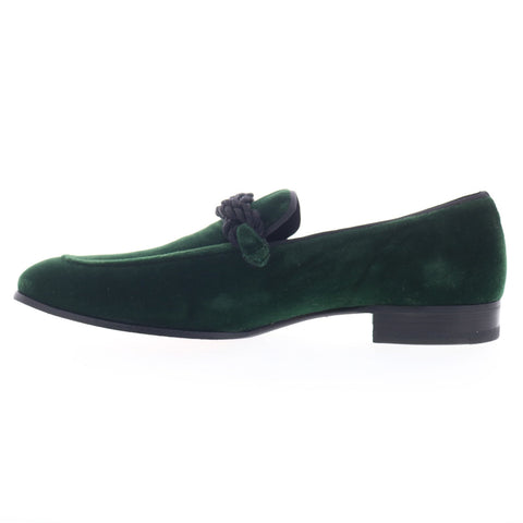 Mezlan Paloi 20311 Mens Green Canvas Loafers & Slip Ons Casual Shoes