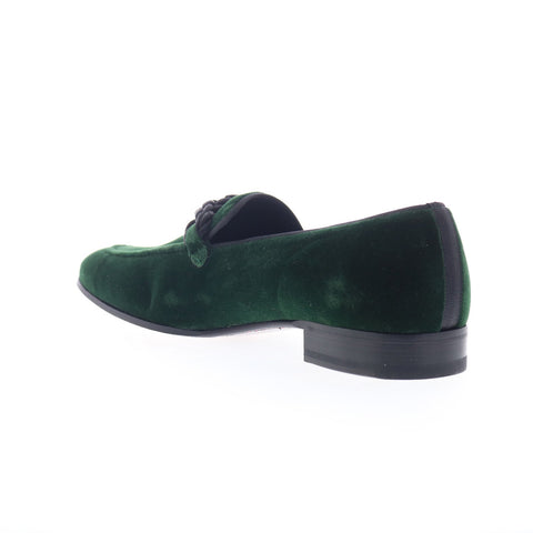 Mezlan Paloi 20311 Mens Green Canvas Loafers & Slip Ons Casual Shoes
