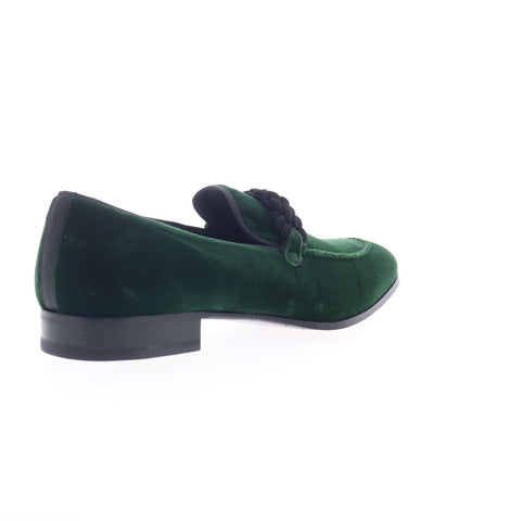 Mezlan Paloi 20311 Mens Green Canvas Loafers & Slip Ons Casual Shoes