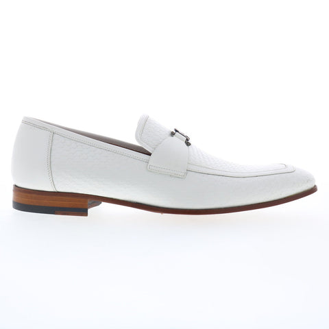 Mezlan Trevi Loafer Mezlan Bit 20363 Mens White Leather Loafers Casual Shoes
