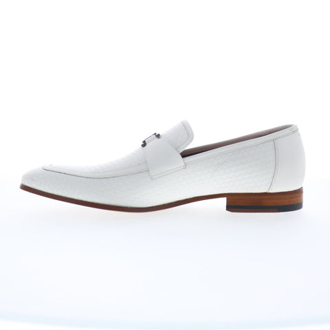 Mezlan Trevi Loafer Mezlan Bit 20363 Mens White Leather Loafers Casual Shoes