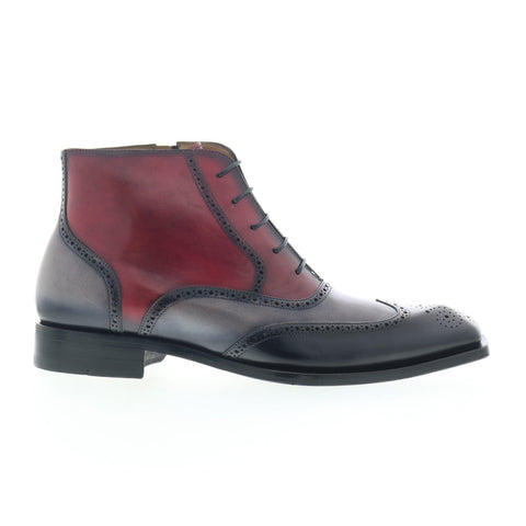 Mezlan Spectator Ankle Boot 20444 Mens Gray Leather Zipper Casual Dress Boots