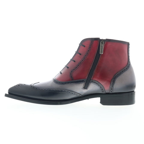 Mezlan Spectator Ankle Boot 20444 Mens Gray Leather Zipper Casual Dress Boots