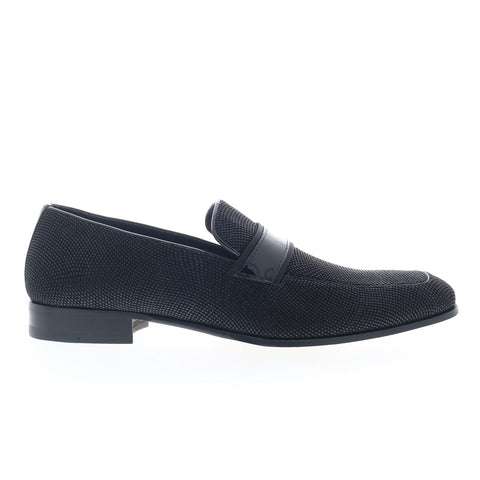 Mezlan Barrio Loafer 20465 Mens Black Leather Loafers & Slip Ons Casual Shoes