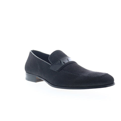 Mezlan Barrio Loafer 20465 Mens Black Leather Loafers & Slip Ons Casual Shoes