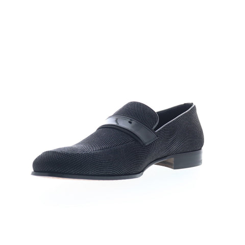 Mezlan Barrio Loafer 20465 Mens Black Leather Loafers & Slip Ons Casual Shoes