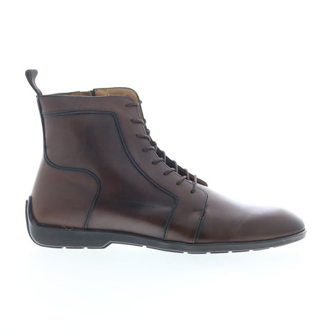 Mezlan Hybrid Hi-Top Lace Boot 20475 Mens Brown Zipper Casual Dress Boots