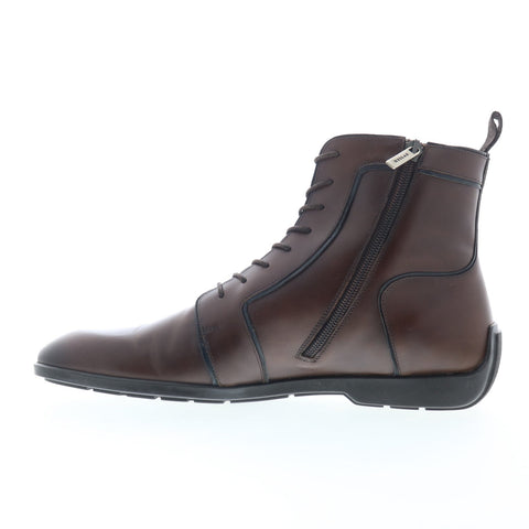 Mezlan Hybrid Hi-Top Lace Boot 20475 Mens Brown Zipper Casual Dress Boots